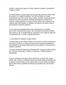 Unidad 2. Incidencias del agua en la salud, captación de aguas y saneamiento.