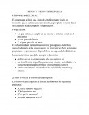 MISION Y VISION EMPRESARIAL MISION EMPRESARIAL