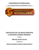 PSICOLOGIA DE LAS MASAS DURANTE LA SEGUNDA GUERRA MUNDIAL