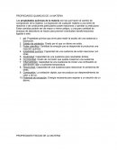 Propiedades químicas y físicas de la materia