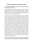Fracaso de gobierno corporativo en Enron