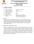 SILABO DEL CURSO: CONTROL DE CALIDAD