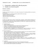 TRABAJO EN CLASES: INTRODUCCIÓN A EVALUACIÓN DE PROYECTO