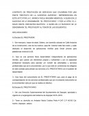 CONTRATO DE PRESTACIÓN DE SERVICIOS QUE CELEBRAN POR UNA PARTE "INSTITUTO DE LA JUVENTUD ZAPOPAN."