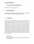 TITULO DEL PROYECTO DE INVESTIGACION: Simulación en los contratos de compraventa.