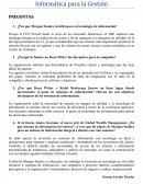 Informática para la Gestión. PREGUNTAS