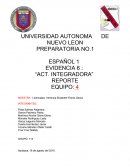 EVIDENCIA 6 : “ACT. INTEGRADORA”