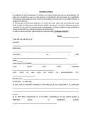 Formato de historia clinica.