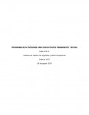 PROGRAMA DE ACTIVIDADES PARA CAPACITACION PERMANENTE Y EFICAZ