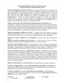 OCUMENTO PRIVADO PARA CONSTITUCION DE SOCIEDAD POR ACCIONES SIMPLIFICADAS