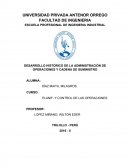 HISTORIA CADENA DESUMINISTRO