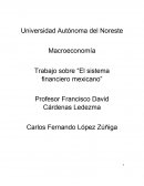 Trabajo sobre “El sistema financiero mexicano”