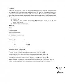 Compras Ejercicio 1. Página 1