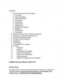 Formas de solución de los conflictos