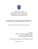 TESIS PARA OPTAR AL TITULO DE EDUCADORA DE PÁRVULOS