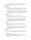 TALLER DESCUBRIENDO EMPRENDEDORES
