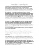 ECONOMIA GLOBAL: UN RETO PARA COLOMBIA