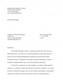 Trabajo de desarrollo del lenguaje.