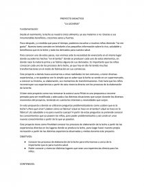 PROYECTO DIDACTICO “LA LECHERIA”. Página 1