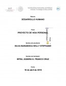 Plan de vida. PROYECTO DE VIDA PERSONAL