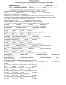 EXAMEN PARCIAL DEL TERCER BIMESTRE DE HISTORIA II, TERCER GRADO