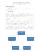 Administración del capital de trabajo