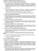 PREGUNTAS DE PRIMERA UNIDAD: INTRODUCCION A O y M