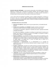 Modelos ciclo de vida. Página 1