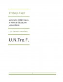 Didáctica en el Nivel de Educación Universitaria