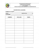 PLANILLA DE INSCRIPCIÓN CAMPEONATO DE MICROFÚTBOL 2016