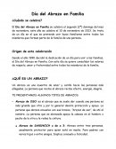 Día del Abrazo en Familia ¿Cuándo se celebra?