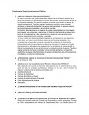 Derecho Internacional Público Cuestionario