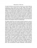 Análisis de la práctica docente.