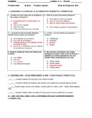 Prueba de comprensión lectora de Gustavo y sus miedos