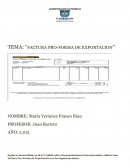 Factura pro-forma de exportación: Viña export - Import - Export S.A