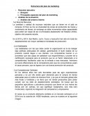 Estructura del plan de marketing. Resumen ejecutivo