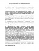 MI PENSAMIENTO CRÍTICO ACERCA DEL PENSAMIENTO CRÍTICO