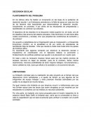 DECERSION ESCOLAR PLANTEAMIENTO DEL PROBLEMA