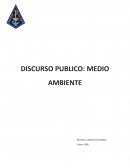DISCURSO MEDIO AMBIENTE Y AIRE