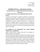 EL CAMBIO, TEMA CENTRAL, EN LA ADMINISTRACIÓN DE VENTAS ACTUAL