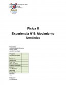 Física II Experiencia N°5: Movimiento Armónico