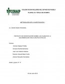 PROYECTO DE INVESTIGACIÓN SOBRE LAS CAUSAS DE LA DISCRIMINACIÓN HACIA GRUPOS ÉTNICOS