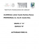 Foro 1. Perfil del Ingeniero en Administración.