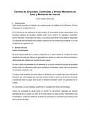 Centros de gravedad, centroides, momentos de inercia