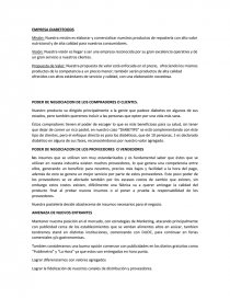 EMPRESA DIABETFOODS. Página 1