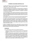 INFORME VACACIONES DIVERTIDAS 2016