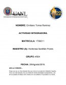 Actividad integradora literatura. Asi la conoci