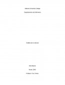 Enfermería Análisis de un artículo