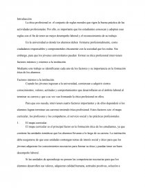 Factores que intervienen en la formación de la etica profesional.. Página 1