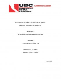 “FILOSOFÍA EN LA CIENCIA”. Página 1